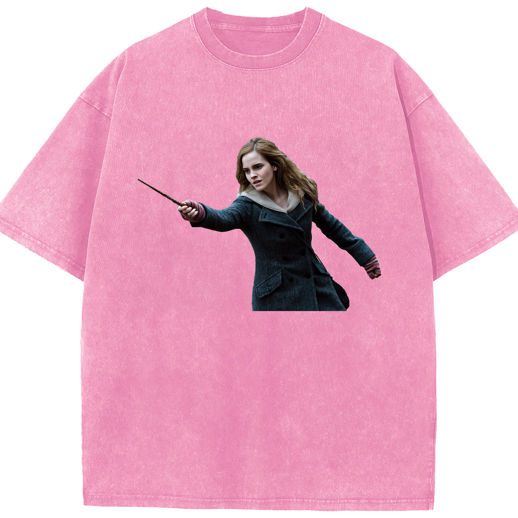 （画像用） Harry Potter ハリー・ポッターシリーズ 綿100% ヴィンテージ風 半袖Tシャツ（フロントプリント）